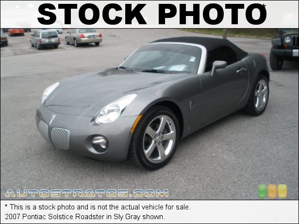 Stock photo for this 2007 Pontiac Solstice Roadster 2.4 Liter DOHC 16-Valve 4 Cylinder 5 Speed Automatic