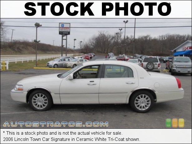 Stock photo for this 2006 Lincoln Town Car Signature 4.6 Liter SOHC 16-Valve V8 4 Speed Automatic