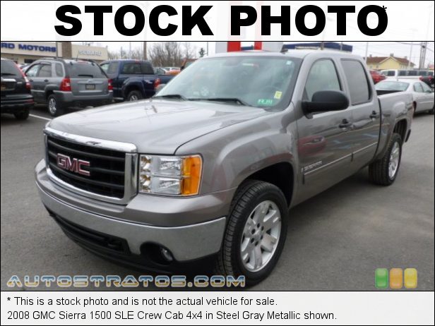 Stock photo for this 2008 GMC Sierra 1500 Crew Cab 4x4 5.3 Liter OHV 16V Vortec V8 4 Speed Automatic