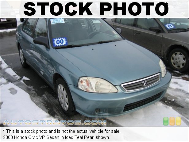 Stock photo for this 2000 Honda Civic VP Sedan 1.6 Liter SOHC 16-Valve 4 Cylinder 4 Speed Automatic