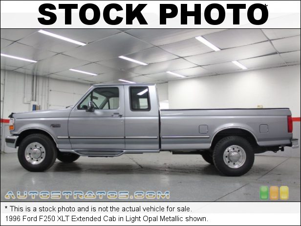 Stock photo for this 1996 Ford F250 XLT Extended Cab 7.5 Liter OHV 16-Valve V8 3 Speed Automatic