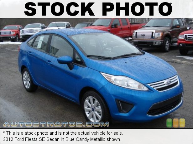 Stock photo for this 2012 Ford Fiesta SE Sedan 1.6 Liter DOHC 16-Valve Ti-VCT Duratec 4 Cylinder 6 Speed PowerShift Automatic