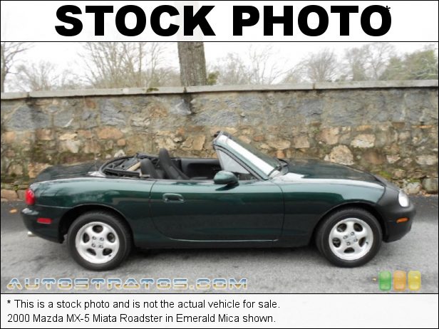Stock photo for this 2000 Mazda MX-5 Miata Roadster 1.8 Liter DOHC 16-Valve 4 Cylinder 5 Speed Manual