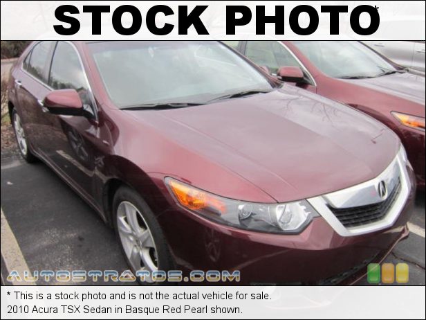 Stock photo for this 2010 Acura TSX Sedan 2.4 Liter DOHC 16-Valve i-VTEC 4 Cylinder 5 Speed Automatic