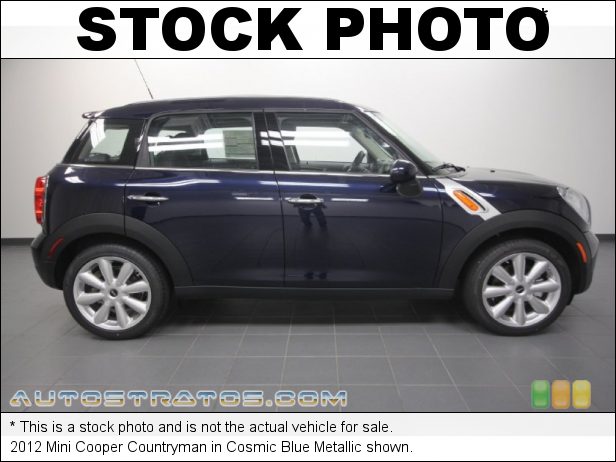 Stock photo for this 2012 Mini Cooper Countryman 1.6 Liter DOHC 16-Valve VVT 4 Cylinder 6 Speed Steptronic Automatic