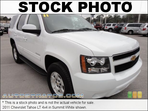 Stock photo for this 2011 Chevrolet Tahoe LT 4x4 5.3 Liter Flex-Fuel OHV 16-Valve VVT Vortec V8 6 Speed Automatic