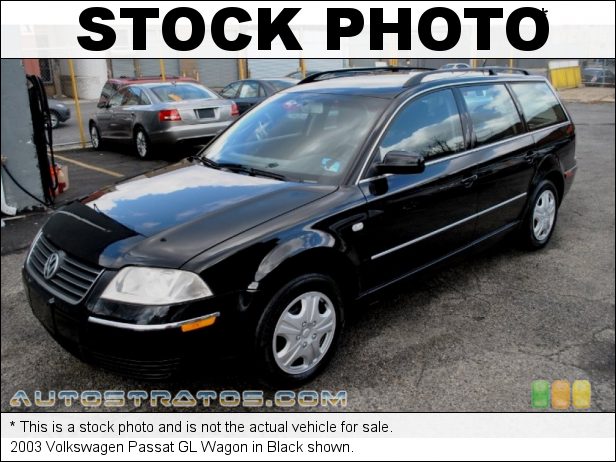 Stock photo for this 2003 Volkswagen Passat GL Wagon 1.8L DOHC 20V Turbocharged 4 Cylinder 5 Speed Tiptronic Automatic