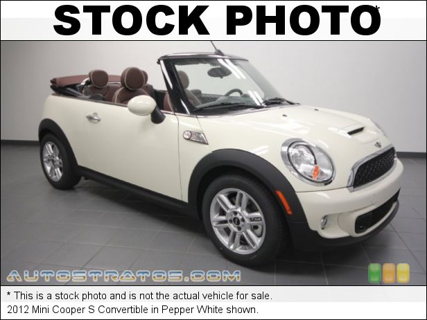 Stock photo for this 2012 Mini Cooper S Convertible 1.6 Liter DI Twin-Scroll Turbocharged DOHC 16-Valve VVT 4 Cylind 6 Speed Steptronic Automatic
