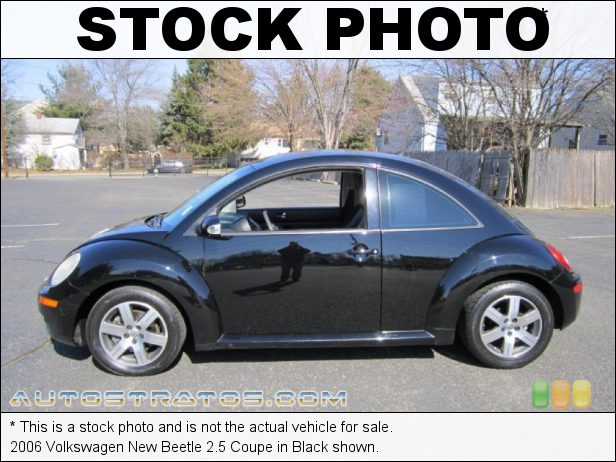 Stock photo for this 2006 Volkswagen New Beetle 2.5 Coupe 2.5L DOHC 20V Inline 5 Cylinder 6 Speed Tiptronic Automatic