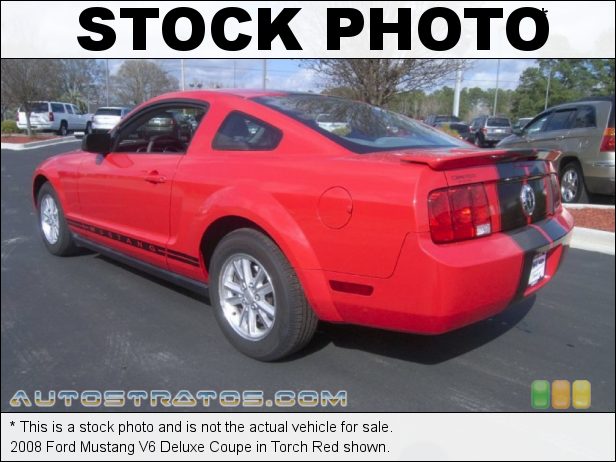 Stock photo for this 2008 Ford Mustang V6 Deluxe Coupe 4.0 Liter SOHC 12-Valve V6 5 Speed Manual