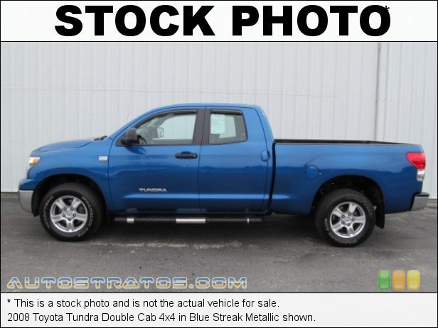 Stock photo for this 2008 Toyota Tundra Double Cab 4x4 4.7 Liter DOHC 32-Valve VVT V8 5 Speed Automatic