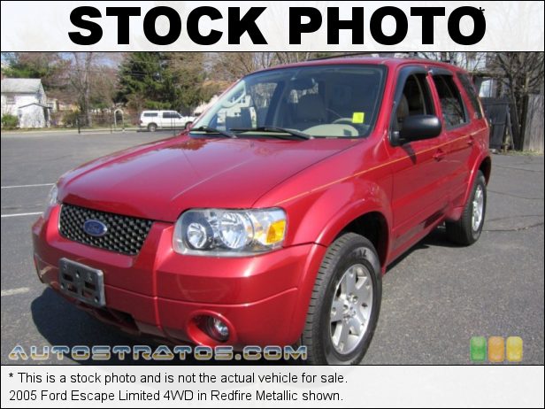 Stock photo for this 2005 Ford Escape Limited 4WD 3.0 Liter DOHC 24-Valve Duratec V6 4 Speed Automatic Stock photo for this 2005 Ford Escape Limited 4WD 3.0 Liter DOHC 24-Valve Duratec V6 4 Speed Automatic