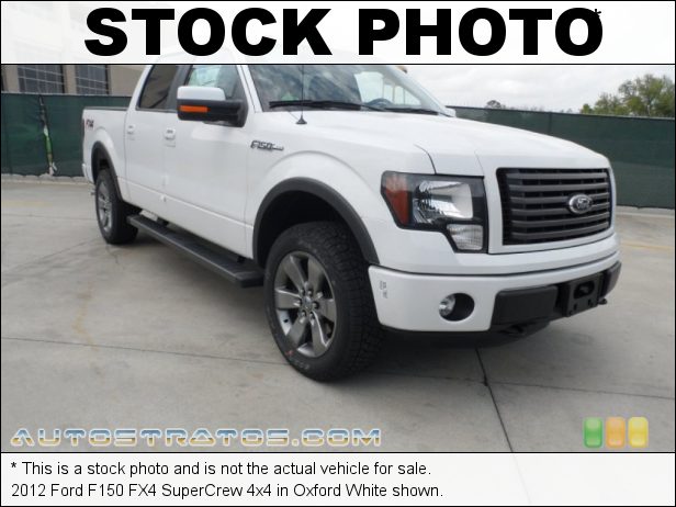 Stock photo for this 2012 Ford F150 FX4 SuperCrew 4x4 5.0 Liter Flex-Fuel DOHC 32-Valve Ti-VCT V8 6 Speed Automatic