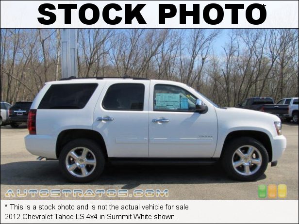 Stock photo for this 2012 Chevrolet Tahoe LS 4x4 5.3 Liter OHV 16-Valve VVT Flex-Fuel V8 6 Speed Automatic