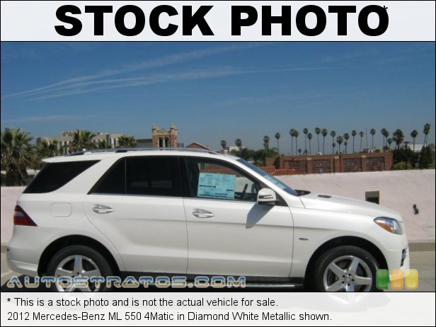 Stock photo for this 2012 Mercedes-Benz ML 550 4Matic 4.6 Liter DI Twin Turbocharged DOHC 32-Valve VVT V8 7 Speed Automatic