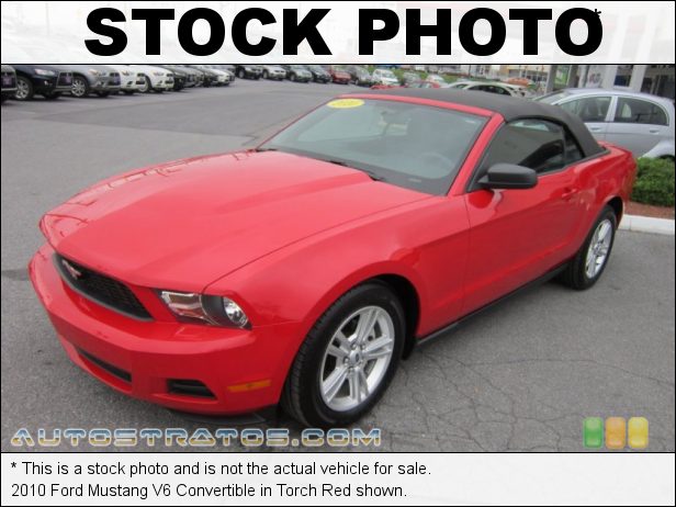 Stock photo for this 2010 Ford Mustang V6 Convertible 4.0 Liter SOHC 12-Valve V6 5 Speed Automatic