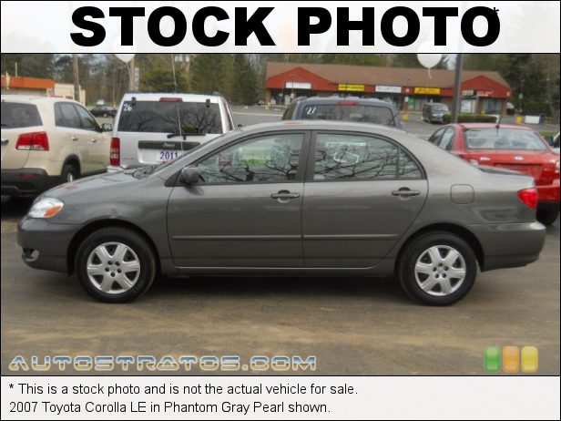 Stock photo for this 2007 Toyota Corolla  1.8L DOHC 16V VVT-i 4 Cylinder 4 Speed Automatic