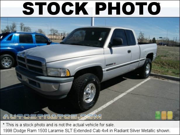Stock photo for this 1998 Dodge Ram 1500 Extended Cab 4x4 5.2 Liter OHV 16-Valve V8 4 Speed Automatic