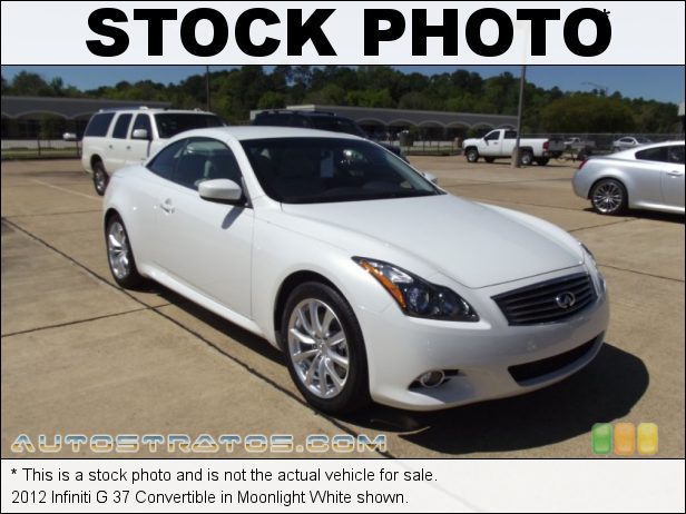 Stock photo for this 2012 Infiniti G 37 Convertible 3.7 Liter DOHC 24-Valve CVTCS VVEL V6 7 Speed Automatic Stock photo for this 2012 Infiniti G 37 Convertible 3.7 Liter DOHC 24-Valve CVTCS VVEL V6 7 Speed Automatic