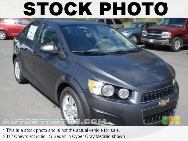 Stock photo for this 2012 Chevrolet Sonic LS Sedan 1.8 Liter DOHC 16-Valve VVT 4 Cylinder 6 Speed Automatic