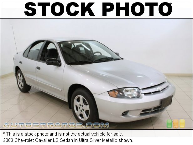 Stock photo for this 2003 Chevrolet Cavalier LS Sedan 2.2 Liter DOHC 16 Valve 4 Cylinder 4 Speed Automatic
