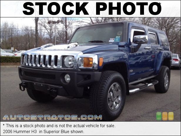 Stock photo for this 2006 Hummer H3  3.5 Liter DOHC 20-Valve VVT 5 Cylinder 4 Speed Automatic