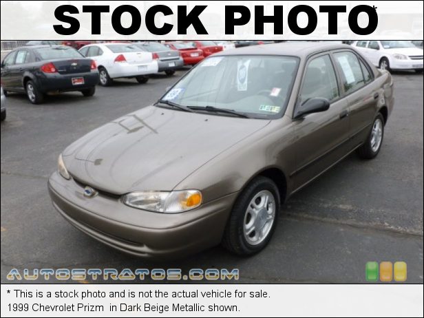 Stock photo for this 1999 Chevrolet Prizm  1.8 Liter DOHC 16-Valve 4 Cylinder 5 Speed Manual