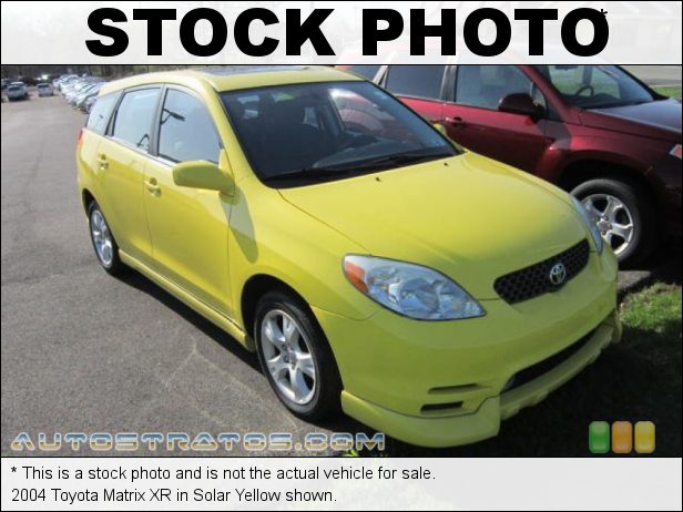 Stock photo for this 2004 Toyota Matrix XR 1.8L DOHC 16V VVT-i 4 Cylinder 4 Speed Automatic