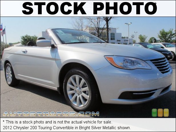 Stock photo for this 2012 Chrysler 200 Touring Convertible 2.4 Liter DOHC 16-Valve Dual VVT 4 Cylinder 4 Speed Automatic