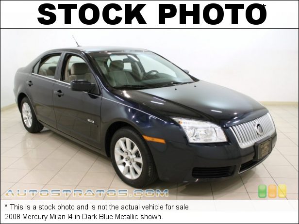 Stock photo for this 2008 Mercury Milan I4 2.3 Liter DOHC 16V VVT 4 Cylinder 5 Speed Automatic