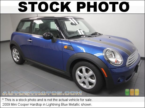 Stock photo for this 2009 Mini Cooper Hardtop 1.6 Liter DOHC 16-Valve VVT 4 Cylinder 6 Speed Manual