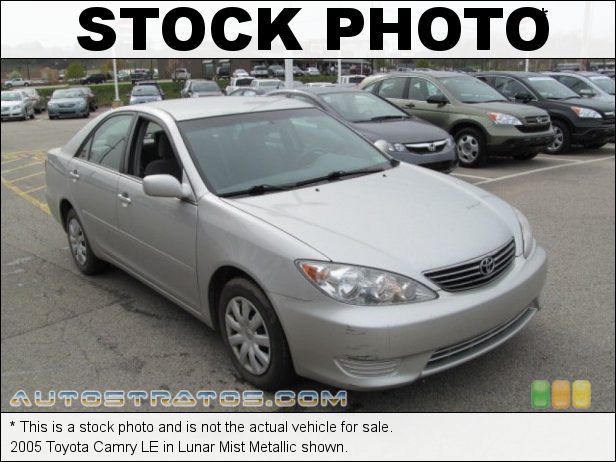 Stock photo for this 2005 Toyota Camry LE 2.4 Liter DOHC 16-Valve VVT-i 4 Cylinder 5 Speed Automatic