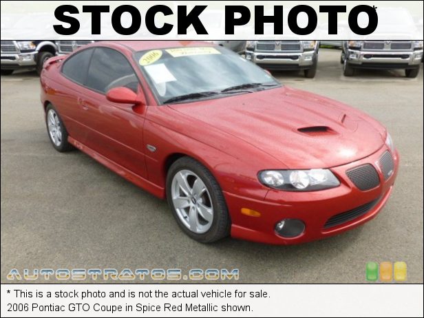 Stock photo for this 2006 Pontiac GTO Coupe 6.0 Liter OHV 16 Valve LS2 V8 6 Speed Manual Stock photo for this 2006 Pontiac GTO Coupe 6.0 Liter OHV 16 Valve LS2 V8 6 Speed Manual