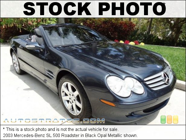 Stock photo for this 2003 Mercedes-Benz SL 500 Roadster 5.0 Liter SOHC 24-Valve V8 5 Speed Automatic