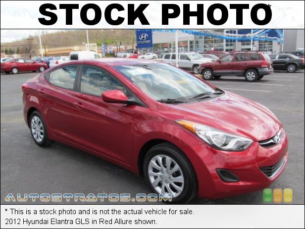 Stock photo for this 2012 Hyundai Elantra GLS 1.8 Liter DOHC 16-Valve D-CVVT 4 Cylinder 6 Speed Shiftronic Automatic
