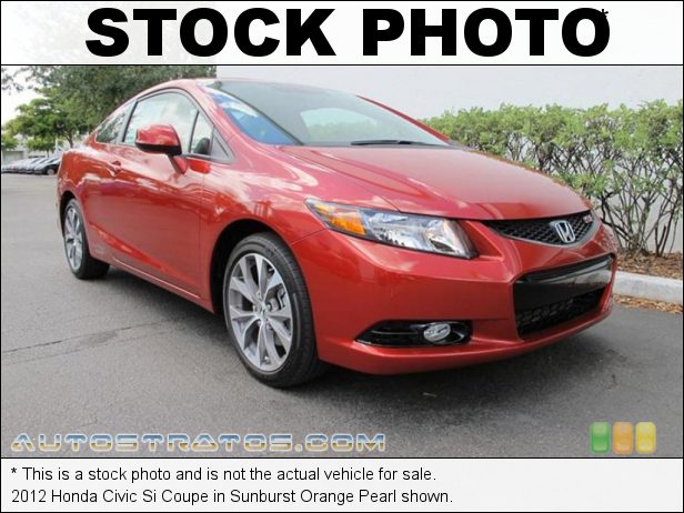 Stock photo for this 2012 Honda Civic Si Coupe 2.4 Liter DOHC 16-Valve i-VTEC 4 Cylinder 6 Speed Manual