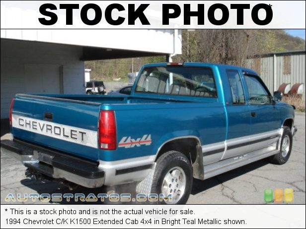 Stock photo for this 1994 Chevrolet C/K K1500 Extended Cab 4x4 5.7 Liter OHV 16-Valve V8 4 Speed Automatic