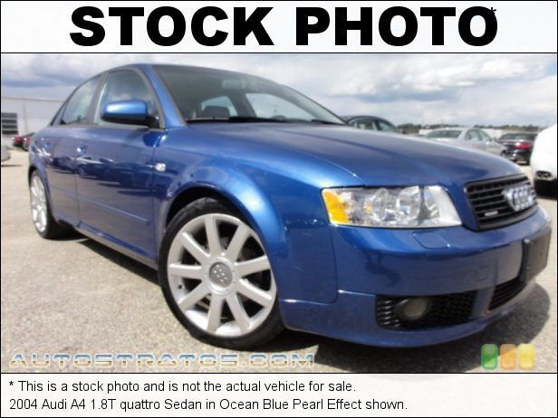 Stock photo for this 2004 Audi A4 1.8T quattro Sedan 1.8L Turbocharged DOHC 20V 4 Cylinder 5 Speed Tiptronic Automatic