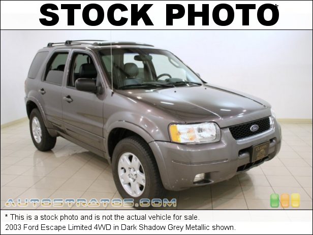 Stock photo for this 2003 Ford Escape Limited 4WD 3.0 Liter DOHC 24-Valve V6 4 Speed Automatic