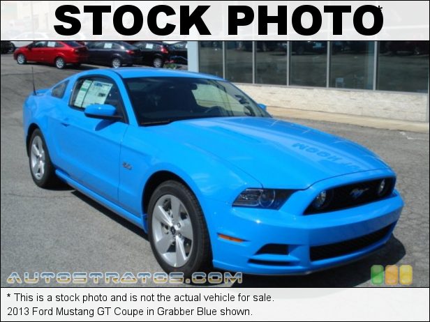 Stock photo for this 2013 Ford Mustang GT Coupe 5.0 Liter DOHC 32-Valve Ti-VCT V8 6 Speed Manual