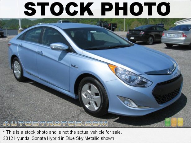Stock photo for this 2012 Hyundai Sonata Hybrid 2.4 Liter h DOHC 16-Valve D-CVVT 4 Cylinder Gasoline/Electric Hy 6 Speed Shiftronic Automatic