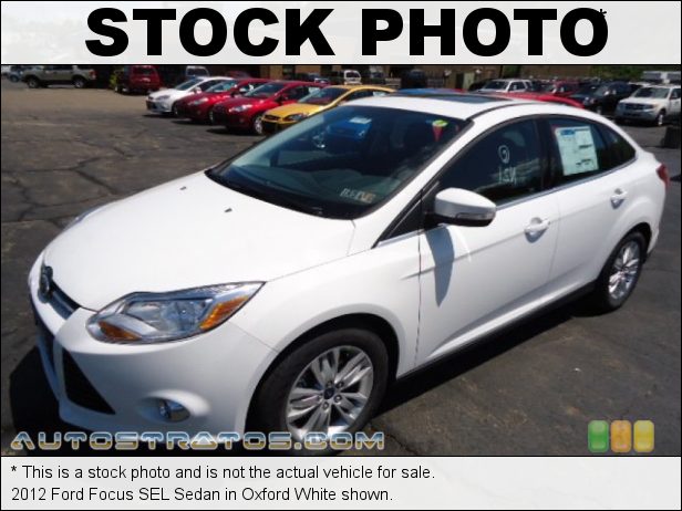 Stock photo for this 2012 Ford Focus SEL Sedan 2.0 Liter GDI DOHC 16-Valve Ti-VCT 4 Cylinder 6 Speed PowerShift Automatic
