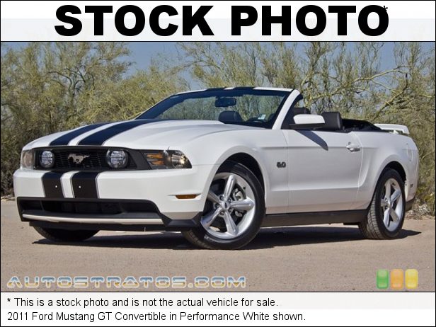 Stock photo for this 2011 Ford Mustang GT Convertible 5.0 Liter DOHC 32-Valve TiVCT V8 6 Speed Manual