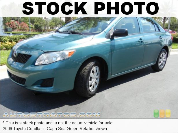 Stock photo for this 2009 Toyota Corolla  1.8 Liter DOHC 16-Valve VVT-i Inline 4 Cylinder 4 Speed Automatic