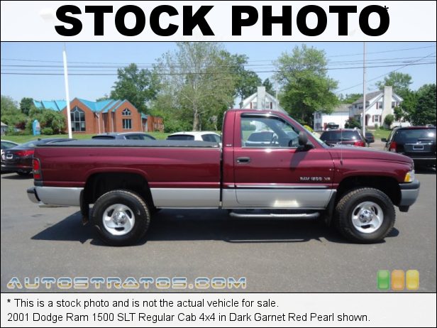 Stock photo for this 2001 Dodge Ram 1500 SLT Regular Cab 4x4 5.2 Liter OHV 16-Valve V8 4 Speed Automatic