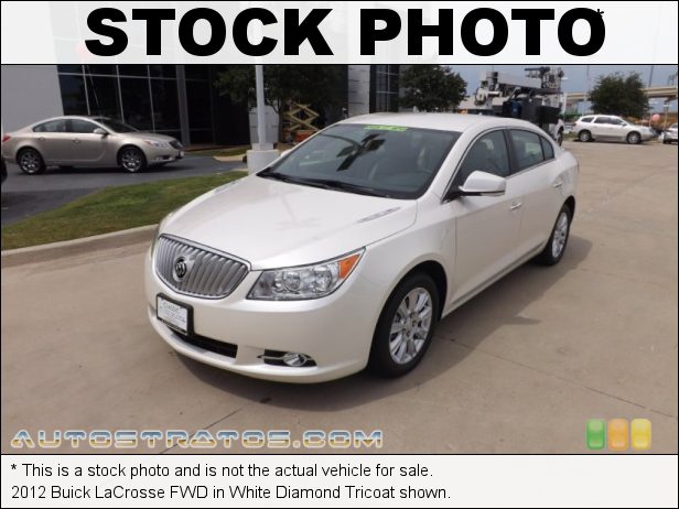 Stock photo for this 2012 Buick LaCrosse FWD 2.4 Liter SIDI DOHC 16-Valve VVT 4 Cylinder Gasoline/eAssist Ele 6 Speed Automatic