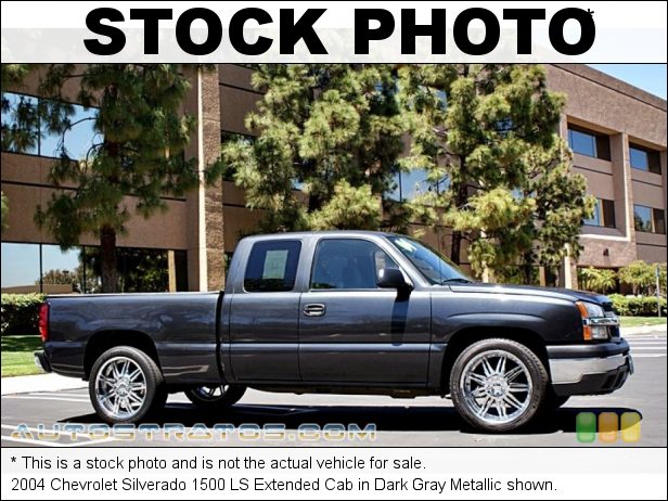 Stock photo for this 2004 Chevrolet Silverado 1500 Extended Cab 5.3 Liter OHV 16-Valve Vortec V8 4 Speed Automatic