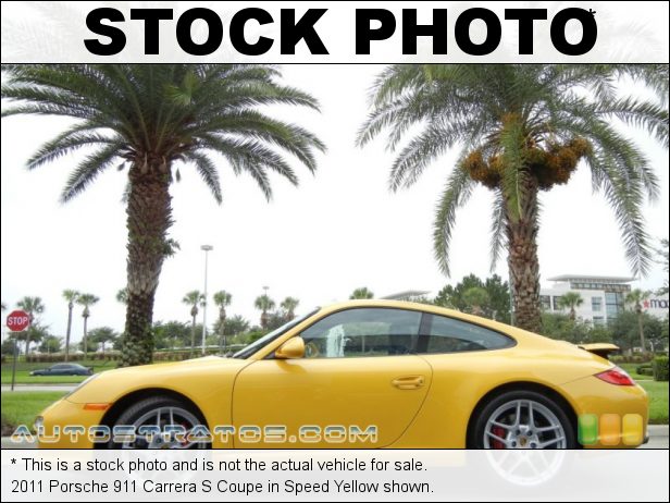 Stock photo for this 2011 Porsche 911 Carrera S Coupe 3.8 Liter DFI DOHC 24-Valve VarioCam Flat 6 Cylinder 7 Speed PDK Dual-Clutch Automatic