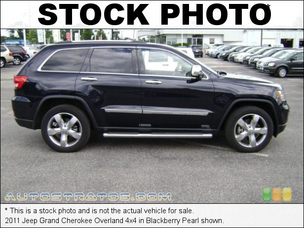 Stock photo for this 2011 Jeep Grand Cherokee Overland 4x4 5.7 Liter HEMI MDS OHV 16-Valve VVT V8 Multi Speed Automatic