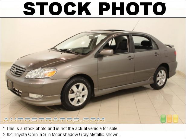 Stock photo for this 2004 Toyota Corolla  1.8 Liter DOHC 16-Valve VVT-i 4 Cylinder 4 Speed Automatic
